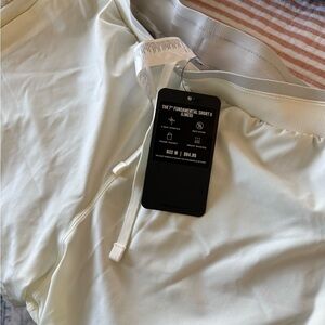 Fabletics Men's Athletic Shorts in Cream